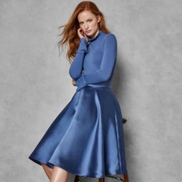 ted baker zadi frill cuff dress